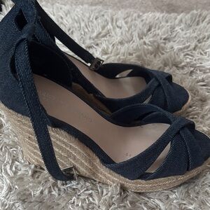 Women's denim Wedge Sandals
